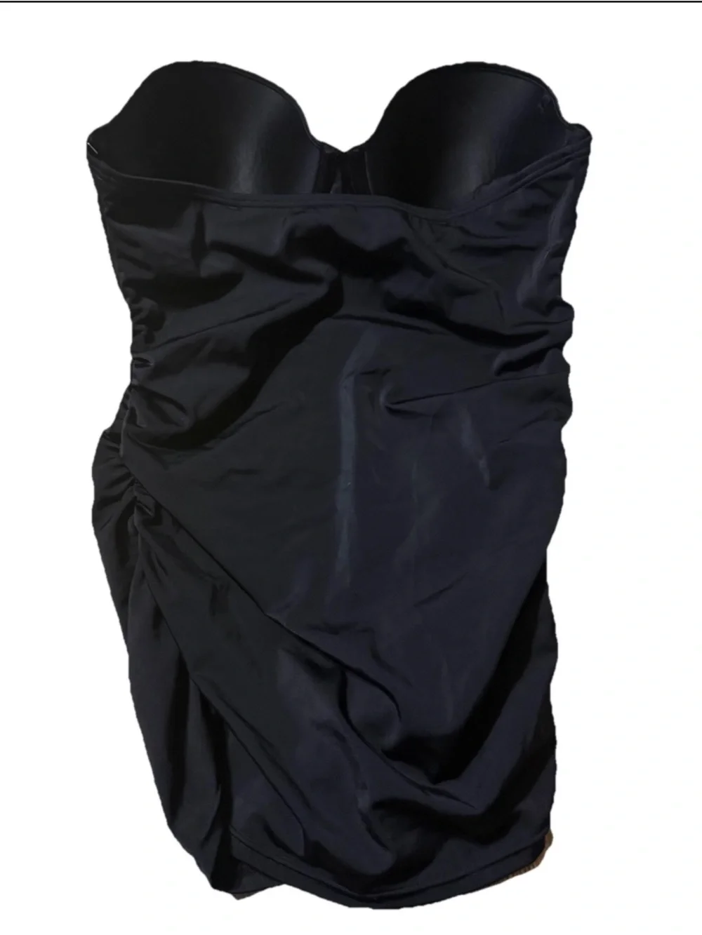 NEW Victorias Secret 34B Tankini Top Black Underwired Padded VS Swimsuit